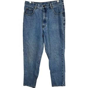Eddie Bauer Womens Petite Jeans Size 16 Blue Denim Cotton High Rise Mom Jeans